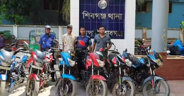 চাঁপাইনবাবগঞ্জে ৬ চোরাই মোটরসাইকেলসহ আটক ১
