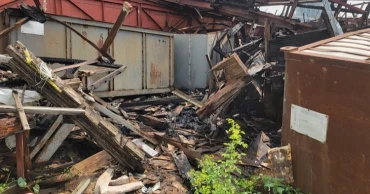 পটুয়াখালী তাপবিদ্যুৎ কেন্দ্রের পরিত্যক্ত স্ক্র্যাপ ইয়ার্ডে অগ্নিকাণ্ড