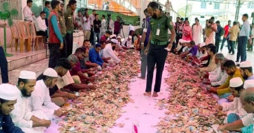 তৃতীয় দফায় চলছে শাহজালাল মাজারের টাকা গণনা