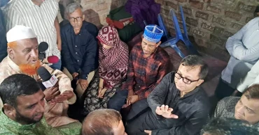 সিলেটে নিহত শিশু ফাহিমার বাসায় গেলেন বাণিজ্যমন্ত্রী