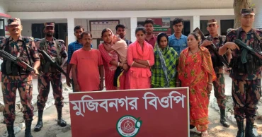 ভারত থেকে অনুপ্রবেশকালে ১০ বাংলাদেশি নাগরিক আটক
