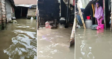 ভারী বর্ষণে খুলনার দৌলতপুর-খানজাহান আলী থানার বিভিন্ন এলাকা প্লাবিত