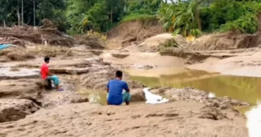 মেরামত হয়নি বেড়িবাঁধ, বন্যার আশঙ্কায় আতঙ্কে ফেনীবাসী