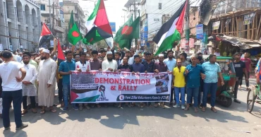 ফিলিস্তিনে গণহত্যার প্রতিবাদে ফেনীতে বিক্ষোভ-সমাবেশ