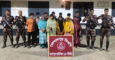 ভারতে যাওয়ার চেষ্টাকালে ঝিনাইদহে আটক ১২