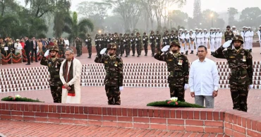 জাতীয় স্মৃতিসৌধে বীর শহিদদের প্রতি রাষ্ট্রপতি ও প্রধানমন্ত্রীর শ্রদ্ধা