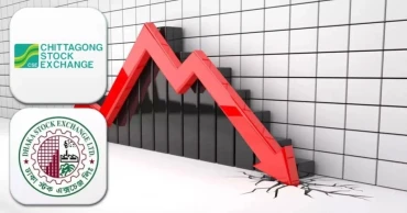পতনে লেনদেন চলছে ঢাকা-চট্টগ্রামের পুঁজিবাজারে