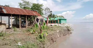 কুড়িগ্রামে বন্যার পানি কমে তিস্তায় তীব্র ভাঙন