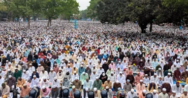 পাঁচ লক্ষাধিক মুসল্লির অংশগ্রহণে শোলাকিয়ায় উপমহাদেশের সর্ববৃহৎ ঈদ জামাত