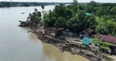 বন্যার পর সুনামগঞ্জে ভয়াবহ আকার ধারণ করেছে নদীভাঙন