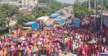 গাজীপুরে আবারও শ্রমিক বিক্ষোভ, ঢাকা-ময়মনসিংহ মহাসড়ক অবরোধ