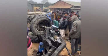 দিনাজপুরে বাসের ধাক্কায় ট্রাক্টরের চালকসহ নিহত ২