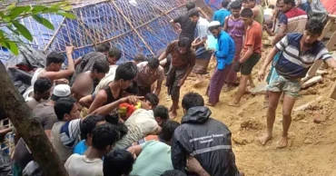 রোহিঙ্গা ক্যাম্পে পাহাড় ধসে ৫ শিক্ষার্থী নিহত
