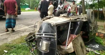 মধুপুরে প্রাইভেটকার-থ্রিহুইলার সংঘর্ষে নিহত ২, আহত ৬