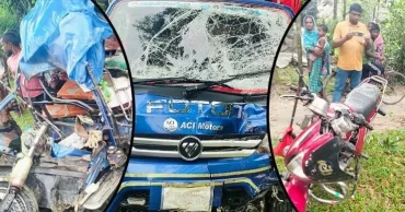 ঠাকুরগাঁওয়ে ত্রিমুখী সংঘর্ষে নিহত ২, আহত ৪