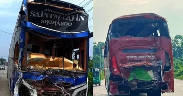 সিলেটে দাঁড়িয়ে থাকা বাসে অন্য বাসের ধাক্কা, নিহত ২