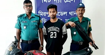 চোরাই মোটরসাইকেল-দেশীয় অস্ত্রসহ রাজধানীতে ছিনতাইকারী গ্রেপ্তার