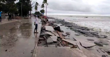 উদ্বোধনের আগেই সমুদ্রে বিলীন কুয়াকাটার ‘মেরিন ড্রাইভ’