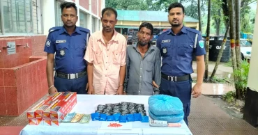 সিলেটে বিপুল ইয়াবা ও ২ কেজি গাঁজা জব্দ, ২ জন আটক