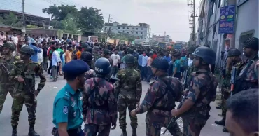 গাজীপুরে আবারও মহাসড়ক অবরোধ করেছে শ্রমিকরা