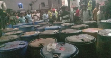 নড়াইলে সাড়ে ৭ হাজার লিটার অবৈধ ডিজেল জব্দ