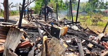 খাগড়াছড়িতে আগুনে পুড়ে ছাই ৯ দোকান