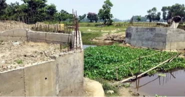 সিলেটের ওসমানীনগরে সেতুর কাজ অসম্পূর্ণ রেখে ঠিকাদার উধাও