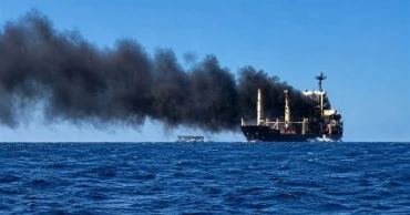 Oil super tanker hits sea mine, catches fire in Strait of Hormuz; says IRGC