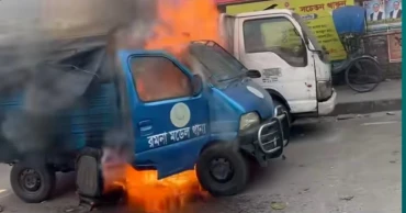 Police vehicle fire in Ramna due to mechanical fault: DMP
