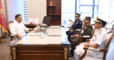 Three service chiefs meet PM Tarique Rahman
