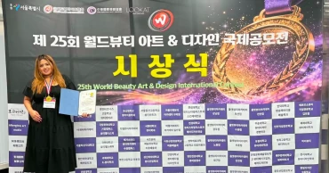 Bangladeshi artist Sayma wins gold prize at 25th World Beauty Art & Design International Contest