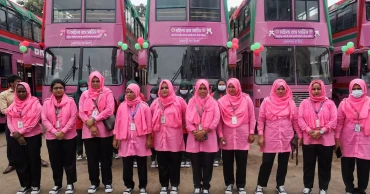 Women-only ‘Pink Bus’ service launched in Dhaka