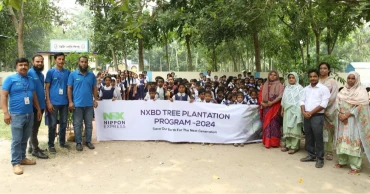 NX Bangladesh Conducts Tree-planting Effort at Elementary School