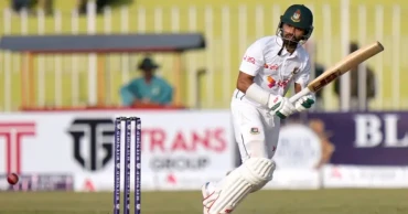 Kingston Test: Shadman shines with a fifty after rain cut the day