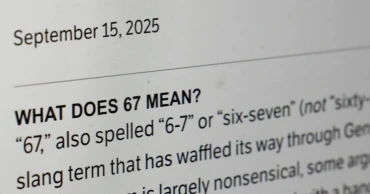 Viral ‘6-7’ tops 2025 list of overused words and phrases
