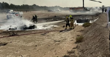 Indian fighter jet crashes during Dubai Air Show demo flight, killing pilot
