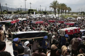 Israel strikes Yemen’s Hodeida port as Houthis activate air defenses