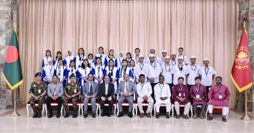 School students visit Bangabhaban for first time, meet President