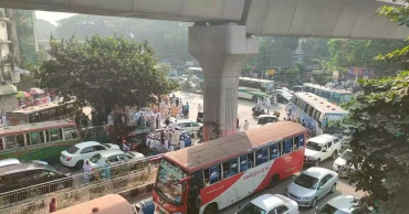 Intense traffic congestion has gripped Dhaka on Tuesday.