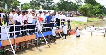 PM releases fish fry into Brahmaputra in Kishoreganj