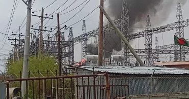 Electricity supply disrupted in Satkhira as power grid line catches fire