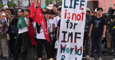 Protesters in Bangkok highlight inequality, poverty during IMF-World Bank meetings