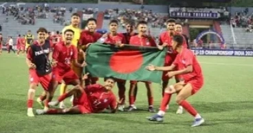 SAFF U-19 Champs:Bangladesh  reach final eliminating Nepal by 2-1 goal