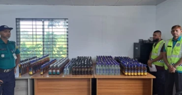 587 bottles of foreign liquor seized in Sylhet