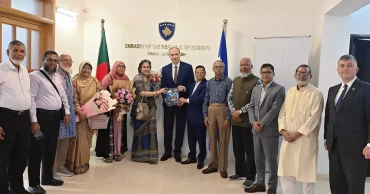 Kosovo Ambassador welcomes Grameen delegation at Dhaka embassy