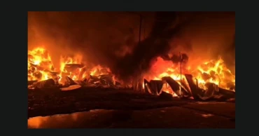 Gazipur jhut godown fire under control