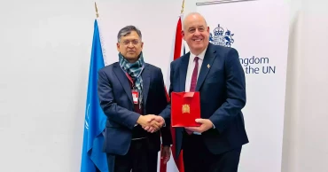 Salahuddin Ahmed, UK’s Minister of State for Home Office hold bilateral talks in Vienna