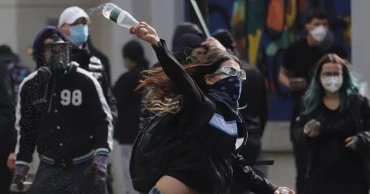 Albanian youths clash with police for third day in anti-government protests
