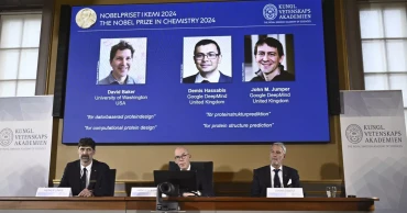 Nobel Prize in chemistry awarded to 3 scientists for work on proteins, building blocks of life