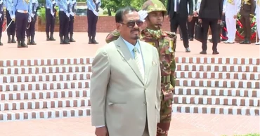 Acting President Hafiz Uddin pays tribute to Liberation War martyrs, Zia, Khaleda
